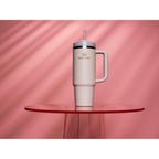 STANLEY Quencher H2.0 Tumbler with Handle and Straw 30 oz | Flowstate 3-Position Lid | Cup Holder Compatible for Travel | Insulated Stainless Steel Cup | BPA-Free | Rose Quartz 2.0