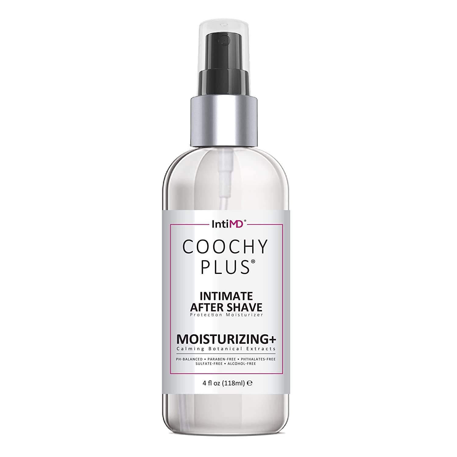 IntiMD COOCHY Intimate After Shave Protection Moisturizer Plus By : Delicate Soothing Mist For The Pubic Area & Armpits – Antioxidant Formula For Razor Burns, Itchiness & Ingrown Hairs
