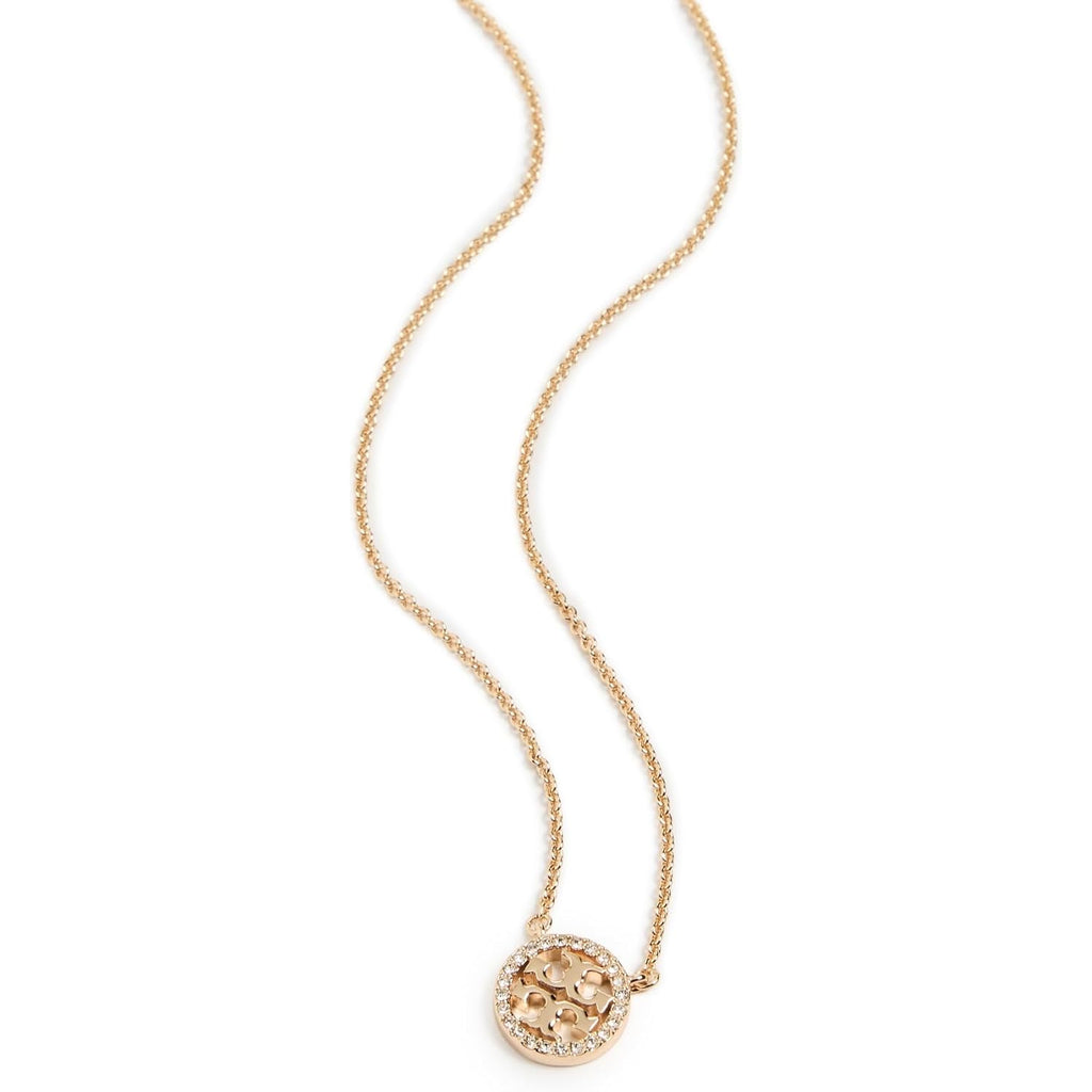 Tory Burch Women's Icon Pavé Pendant Necklace