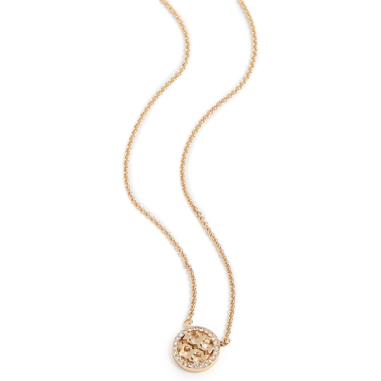 Tory Burch Women's Icon Pavé Pendant Necklace