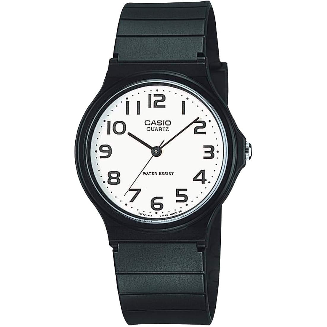 Casio Mq24 Series | Quartz Analog Watch For Men | Water Resistant | Resin Case | Resin Band | Resin Glass | Three Hand Analog (Hr, Min, Sec) | Classic Casio Design | 3 Year Battery