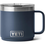 Yeti Rambler 14 Oz Ceramic Lined Stackable Mug, Vacuum Insulated, Stainless Steel With Magslider Lid, Navy