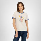 Spyder Women's Floral Chase The Sun Graphic Short Sleeve Tee T-Shirt Peach Blush