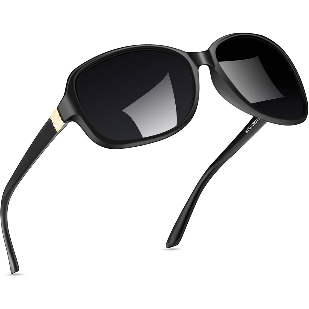 Siphew Polarized Sunglasses For Women | Vintage Square Sunglasses W Uv400 Protection | Womens Wraparound Shade