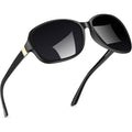 Siphew Polarized Sunglasses For Women | Vintage Square Sunglasses W Uv400 Protection | Womens Wraparound Shade
