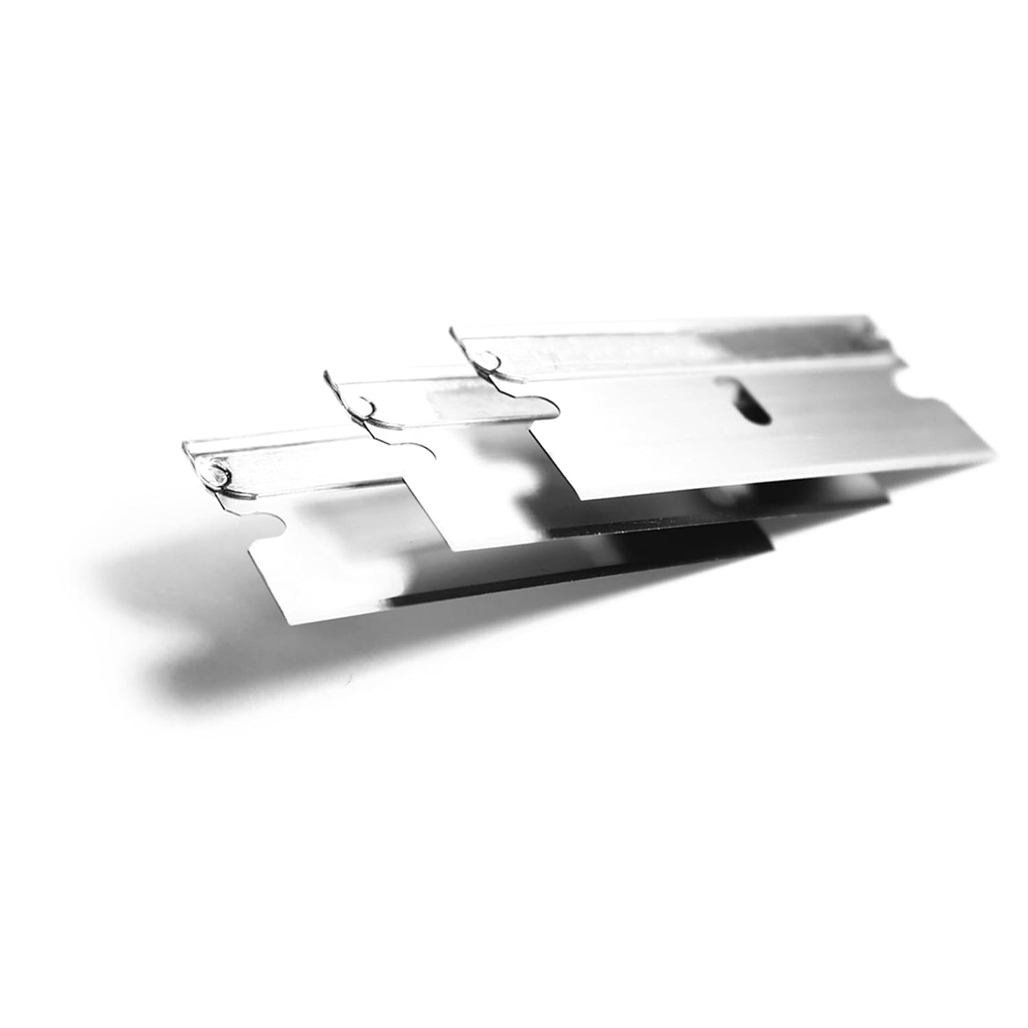 Single Edge Razor Blade 10 Pack - Straight Edge Razor - Ten Sharp Flat Blades in Convenient Storage Box - Oven Scraper Razors Refills - Heavy Duty Single Sided