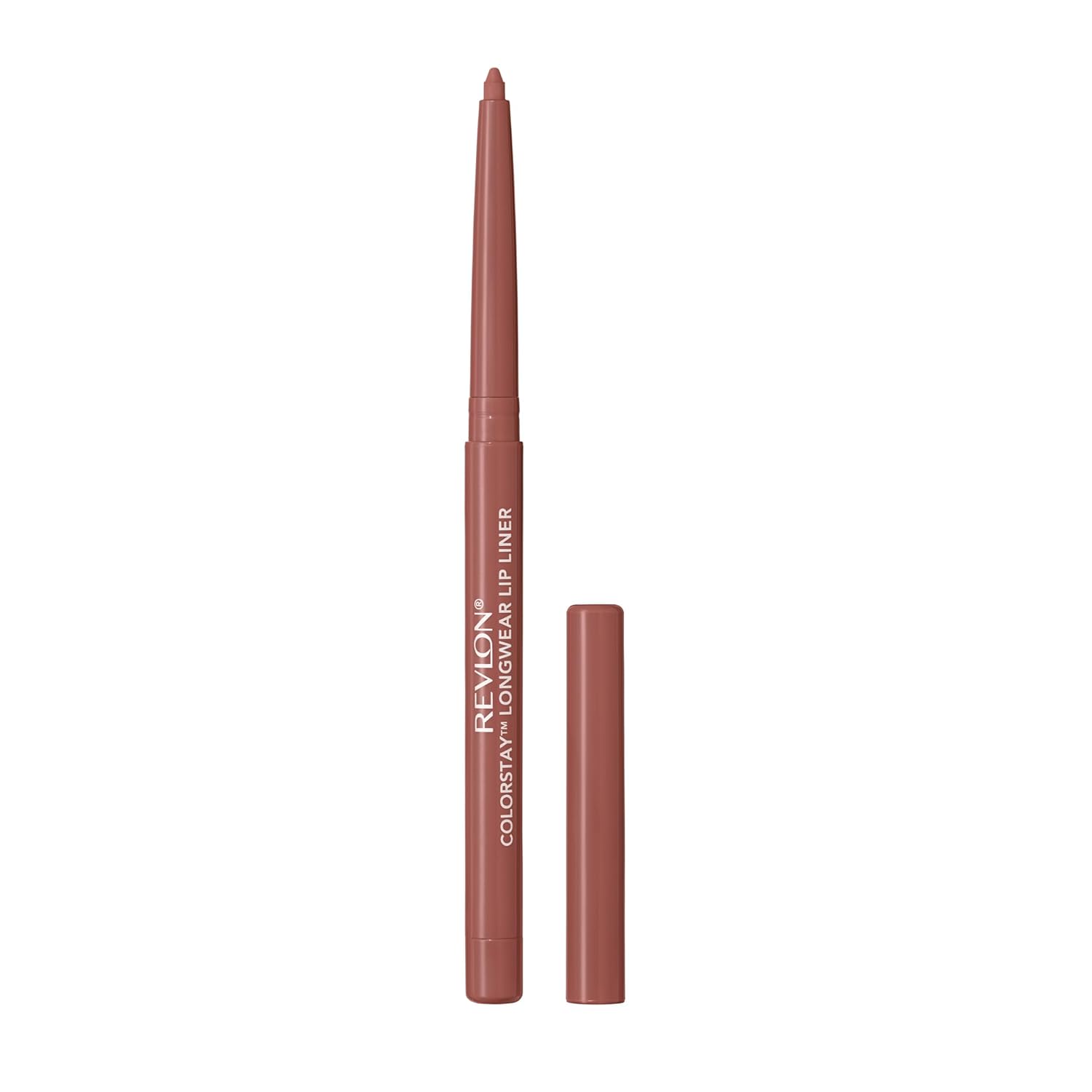 Revlon Colorstay Lip Liner Makeup with Built-in-Sharpener, Longwear Rich Colors, Smooth Application, 630 Nude, 0.01 oz