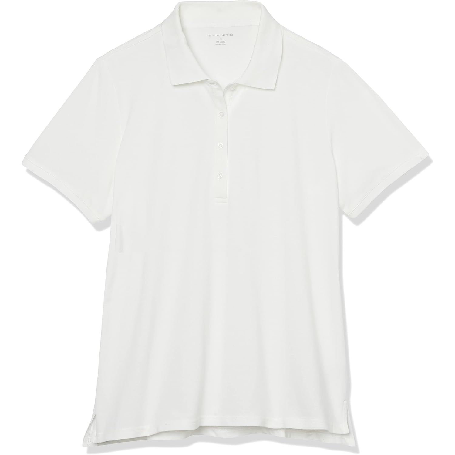 Women's Short-Sleeve Polo Shirt, Soft Stretch Cotton Jersey (Available in Plus Size)