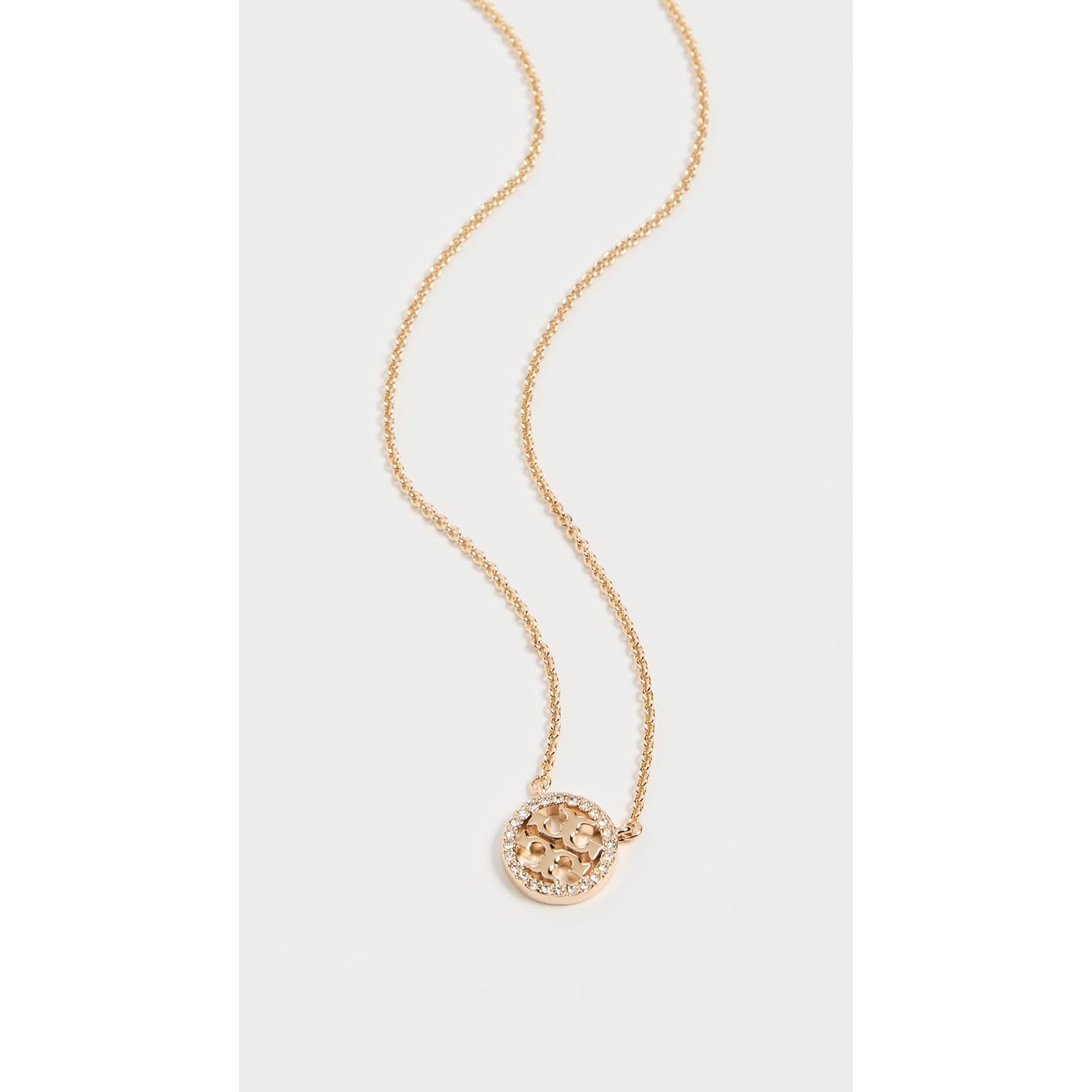 Tory Burch Women's Icon Pavé Pendant Necklace