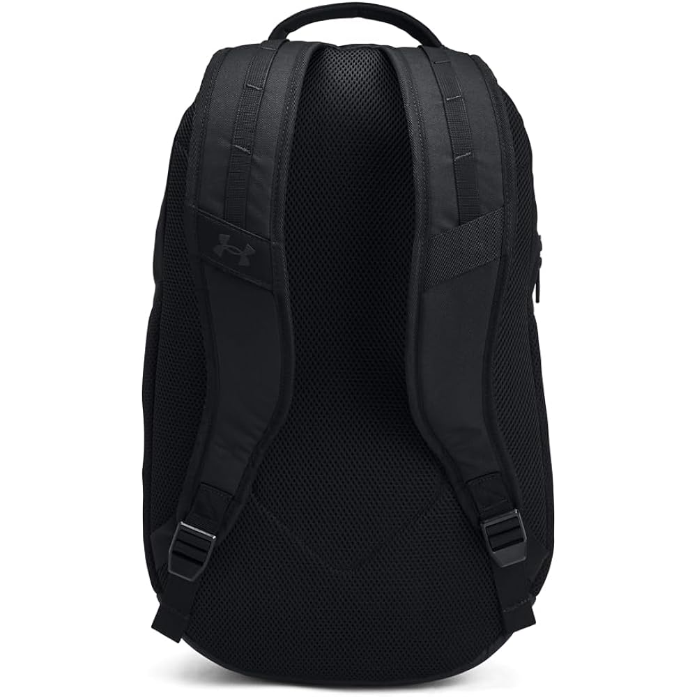 Under Armour Unisex-Adult Hustle 6.0 Backpack, (003) Black/Black/Black, One Size Fits Most
