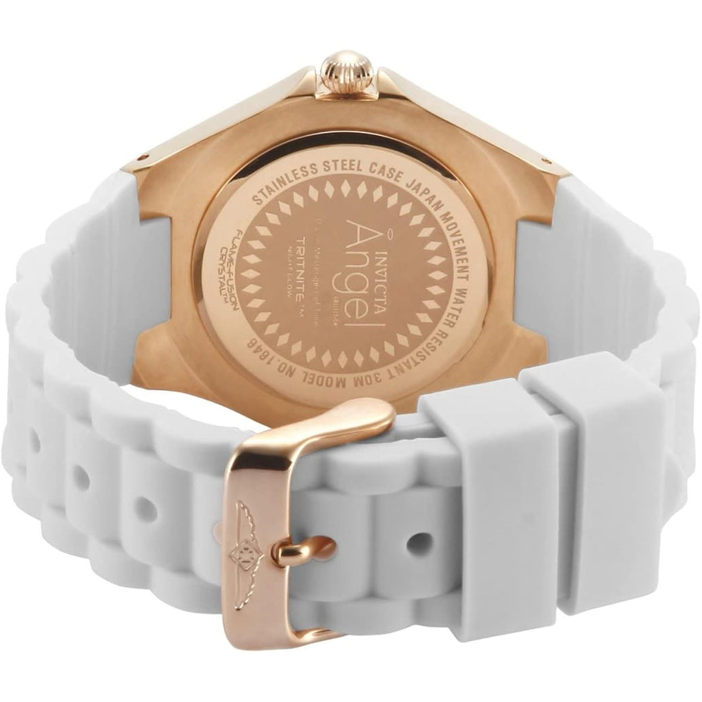Invicta Women'S 1644 Angel Jelly Fish Crystal Accented White Dial Watch