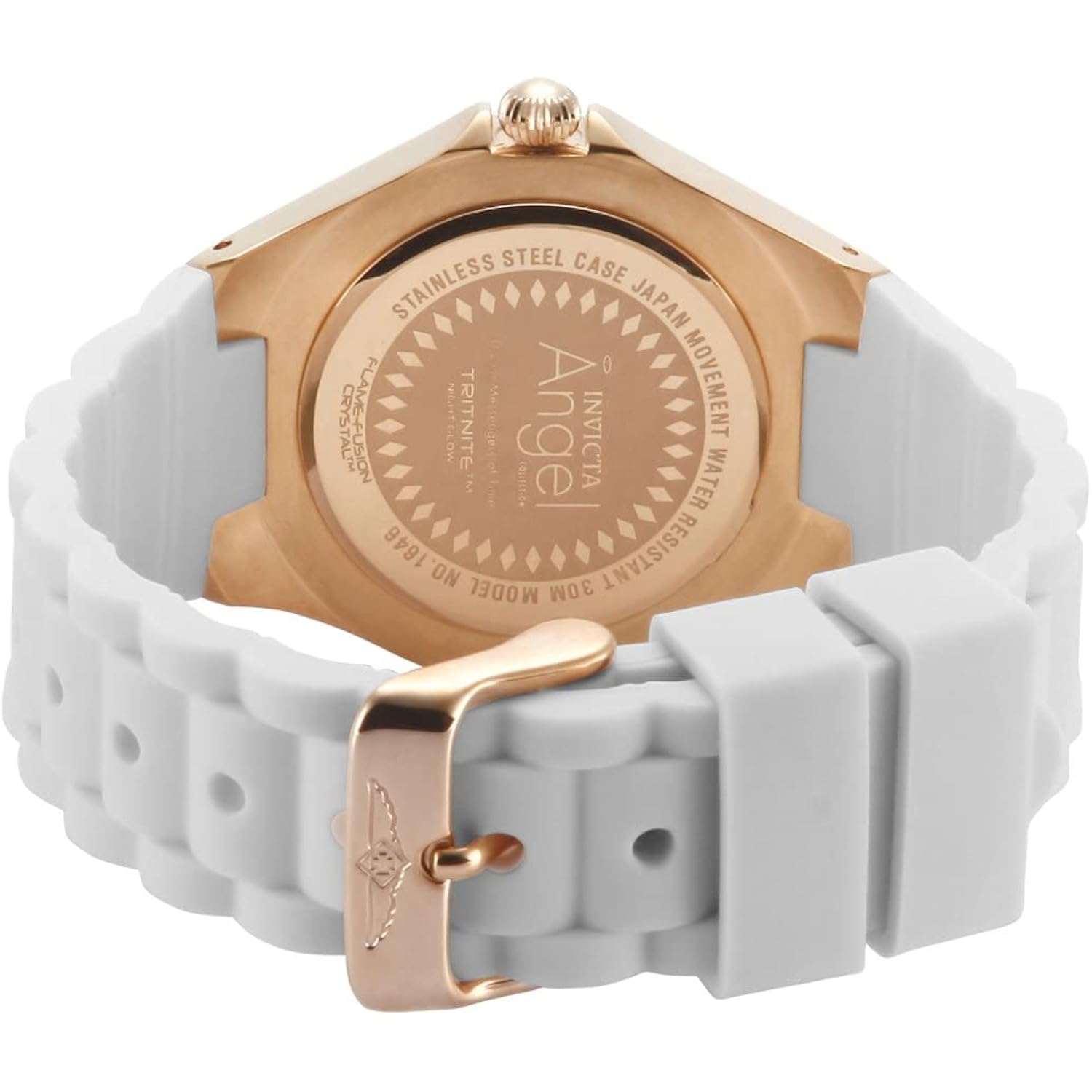 Invicta Women'S 1644 Angel Jelly Fish Crystal Accented White Dial Watch