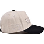 Mommin Trucker Hat, Adjustable Embroidered Vintage Two-Tone Mama Baseball Cap Beige/Beige