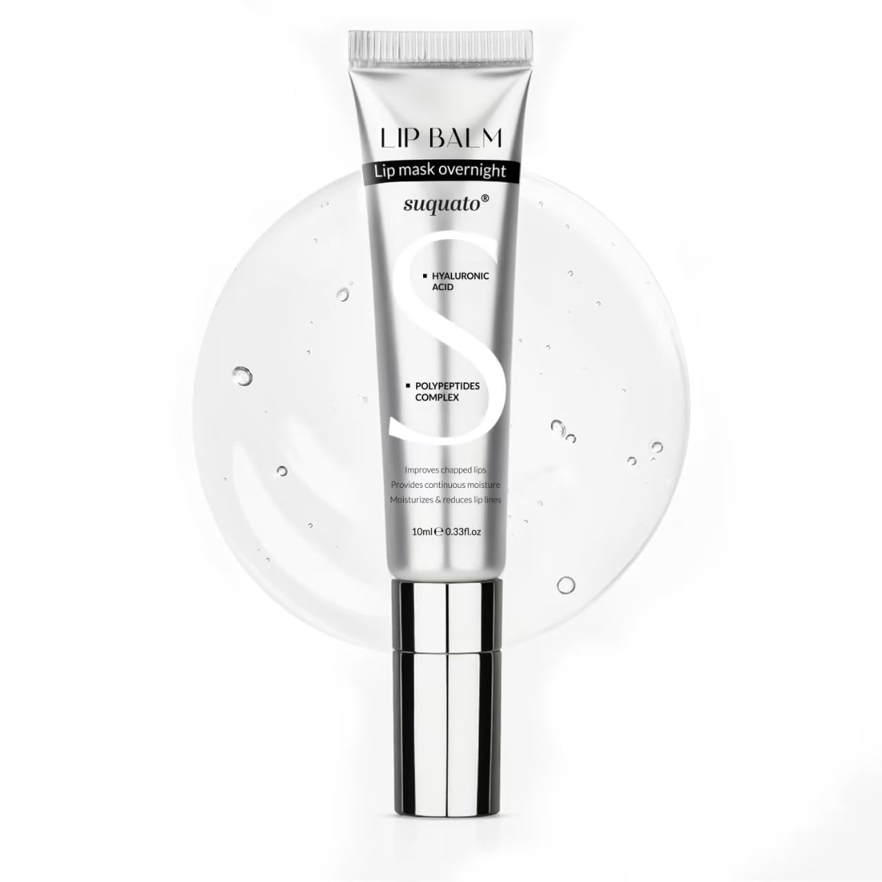 Peptide Lip Treatment Butter Balm: Mini Plumping Gloss Set For Dry Care, With Hyaluronic Acid And Mask Overnight For Glowy Skin, Travel Size Night Hydrating Balm