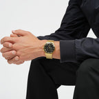 Swatch I New Chrono Unisex Watch Casual Plastic Yellow Quartz Waterproof In The Black