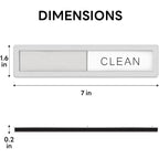 Kitchentour Dishwasher Magnet Clean Dirty Sign, Premium Stainless Steel Clean Dirty Magnet For Dishwasher Funny, Strong Magnet Non-Scratch Dishwasher Sign Kitchen Decor And Accessories