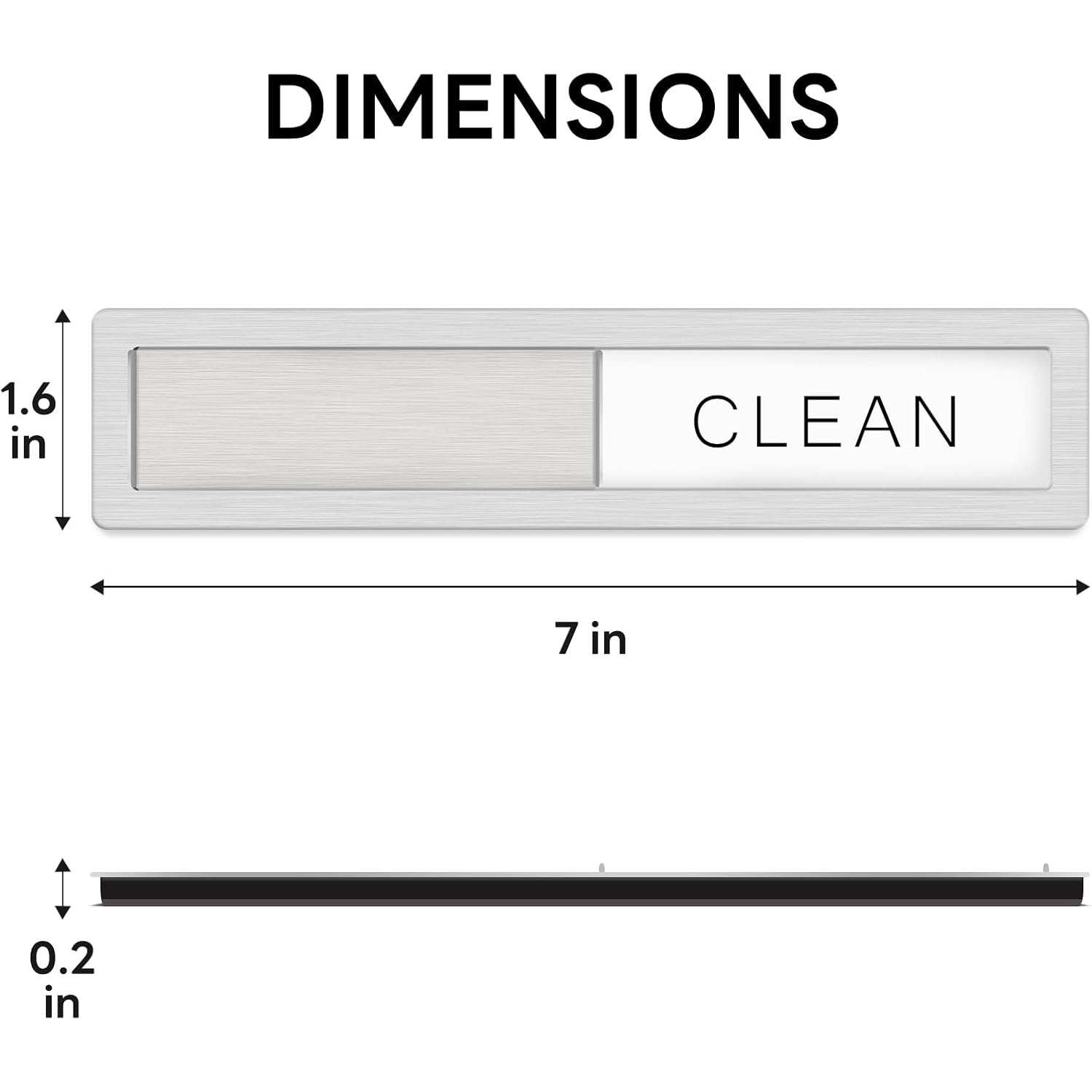 Kitchentour Dishwasher Magnet Clean Dirty Sign, Premium Stainless Steel Clean Dirty Magnet For Dishwasher Funny, Strong Magnet Non-Scratch Dishwasher Sign Kitchen Decor And Accessories