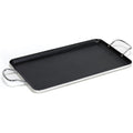 Imusa Double Burner Griddle Non-Stick 20-Inch, Black