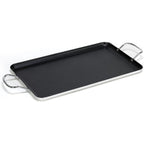 Imusa Double Burner Griddle Non-Stick 20-Inch, Black