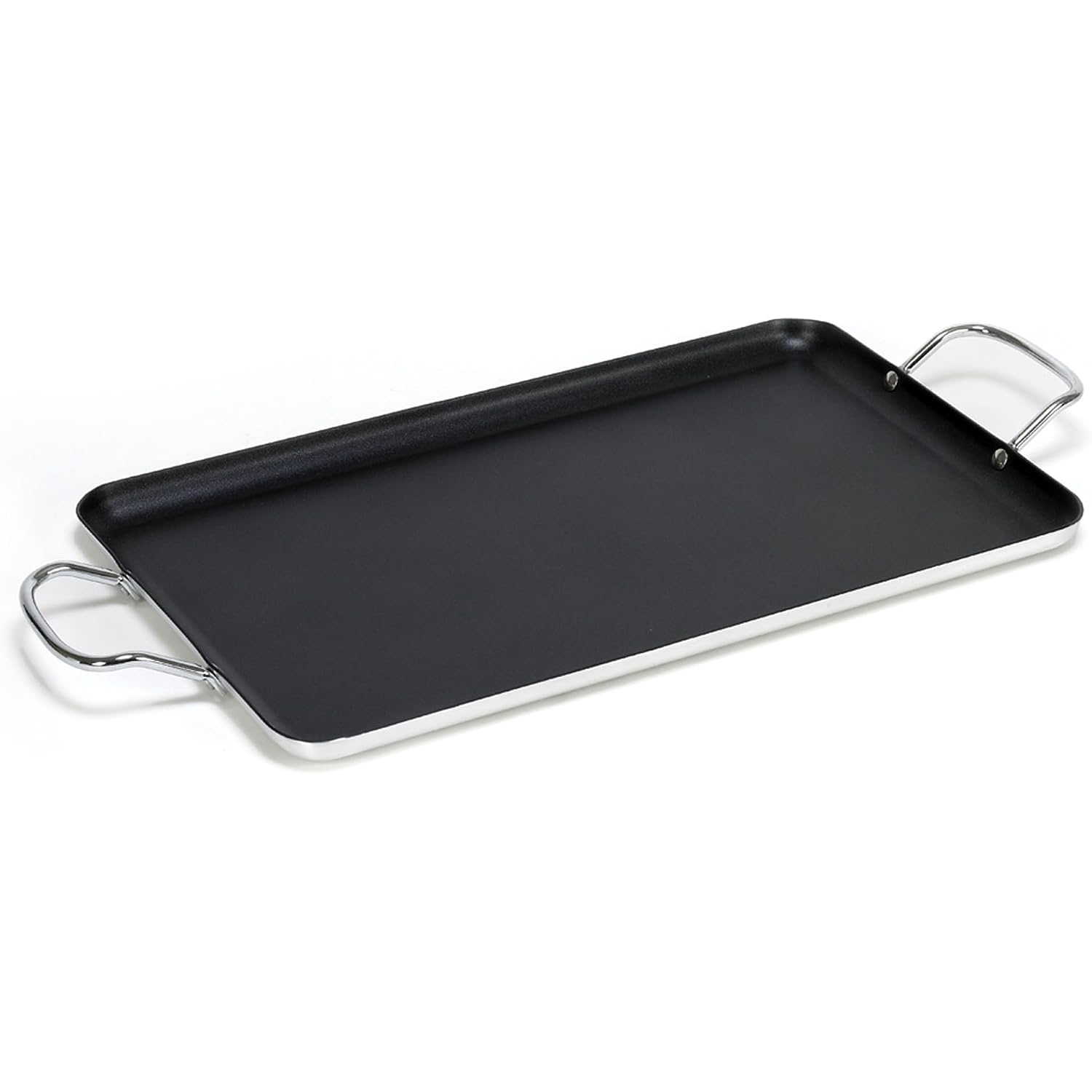 Imusa Double Burner Griddle Non-Stick 20-Inch, Black