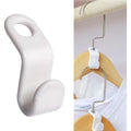 Otylzto 50Pcs(Or100) Hanger Hooks For Plastic Clips Clothes Space Saving Hangers For Clothes Closet Hangers Space Saver