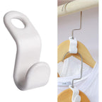 Otylzto 50Pcs(Or100) Hanger Hooks For Plastic Clips Clothes Space Saving Hangers For Clothes Closet Hangers Space Saver