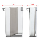Glad Roomate Collapsible Waste Bin | Compact Travel Trash Can With Space-Saving Expandable Design | Indoor And Outdoor Disposal Basket, 2 Gallon, White