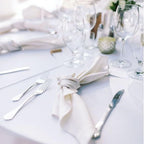 FINDYOU 10 Pack White Table Cloth Rectangle Table 60 x 102 Inch Tablecloths for 6 Foot Rectangle Tables. Stain and Winkle Resistant Polyester Washable White TableCloths for Parties Wedding Dining