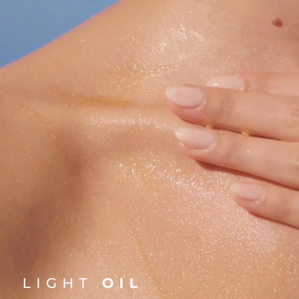 Yves Rocher Monoï De Tahiti Pearly Body Oil, Shimmering Moisturizing Body Oil With Tahitian Gardenia Scent, Deep Hydration, Subtle Glow & Radiance, Lightweight Non-Greasy, 100Ml / 3.3 Fl Oz