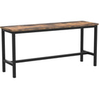 Vasagle Dining Bench, Pair Of 2, Industrial Style, Steel Frame, For Kitchen, Living Room, 12.8 X 42.5 X 19.7 Inches, Rustic Brown + Black，Uktb33X