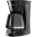 Black+Decker Cm1110B Programable 12-Cup Coffee Maker, Easy Pour, Non-Drip Carafe With Removable Filter Basket, Black