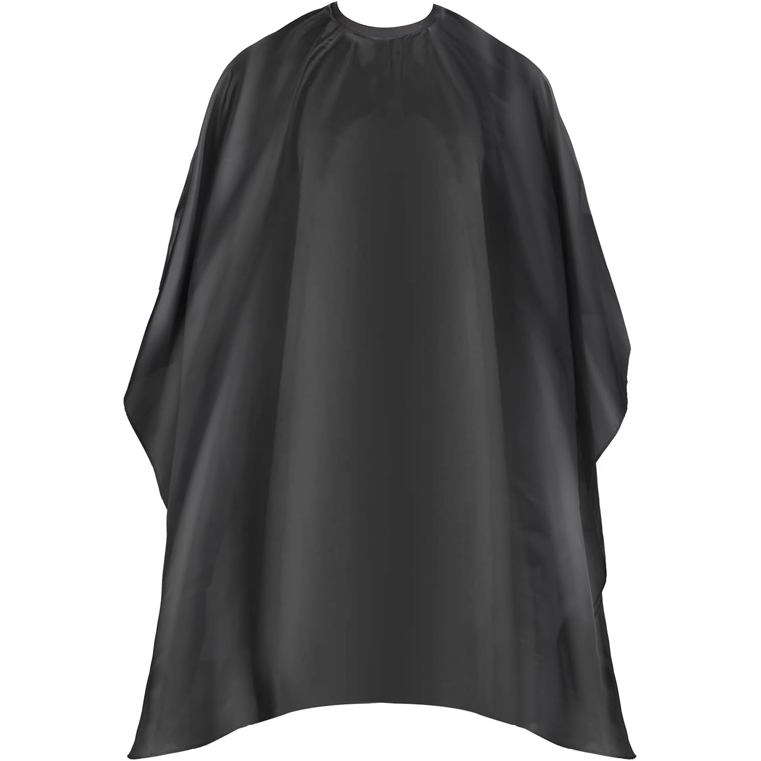 Professional Hair Cutting Cape With Adjustable Snap Closure, Salon Barber Cape,Waterproof Hairdressing Salon Cape - 57" X 51"(Black)