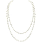 BABEYOND Long Pearl Necklace Faux Pearls Necklace Set Beaded Long Pearls Necklace 1920s Gatsby Costume Jewelry