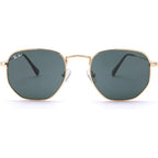 Pro Acme Small Square Sunglasses For Women Men 100% Real Glass Lens Hexagonal Frame