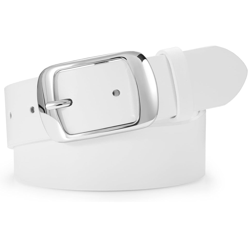 SUOSDEY Women Belts For Jeans Dresses Pants Ladies Leather Waist Belt with Elegant Buckle, Width 1.3"