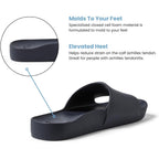 Archies Arch Support Slides – Orthotic Recovery Sandals For Plantar Fasciitis Relief, Foot Pain & Heel Pain – Lightweight, Cushioned, Shock-Absorbing Slides For Walking, Standing, And All-Day Comfort