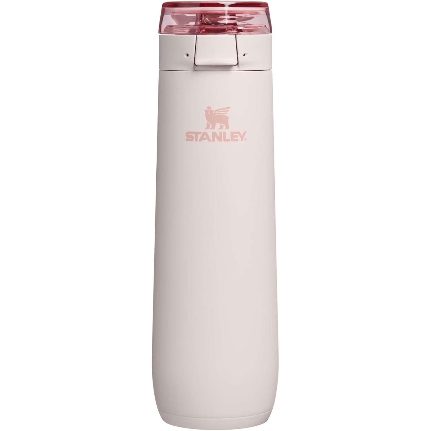Stanley Flowstate Spring Bottle | Leakproof Water Bottle With Carry Strap & Flip-Top Locking Lid | Insulated Stainless Steel | Fits Most Cup Holders | Bpa-Free | 20 Oz | Rose Quartz