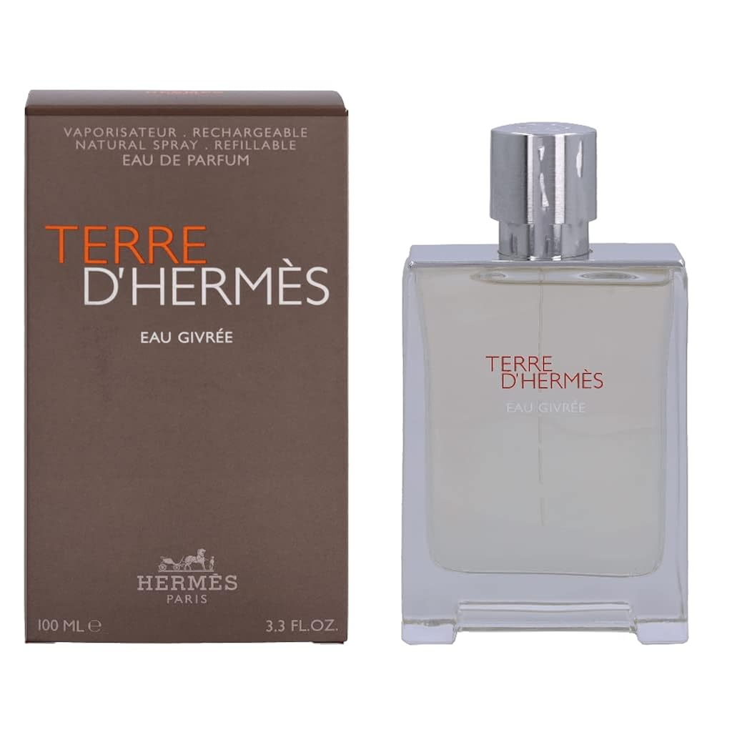Hermes Terre d'Hermes Eau Givree for Men Eau de Parfum Spray, 3.4 Ounce (Refillable)