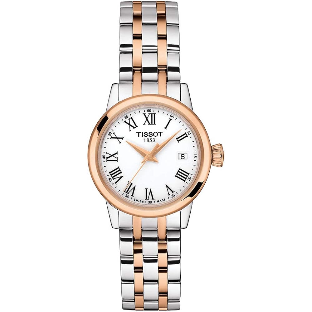 Tissot Classic Dream Stainless Steel Dress Watch Rose Gold T1292102201300