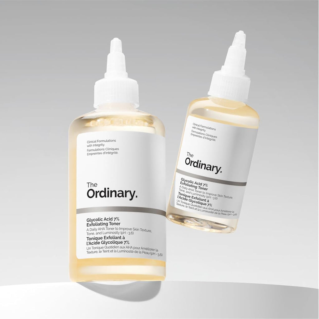 The Ordinary Glycolic Acid 7% Exfoliating Toner, Brightening And Smoothing Daily Toner For More Even-Looking Skin Tone