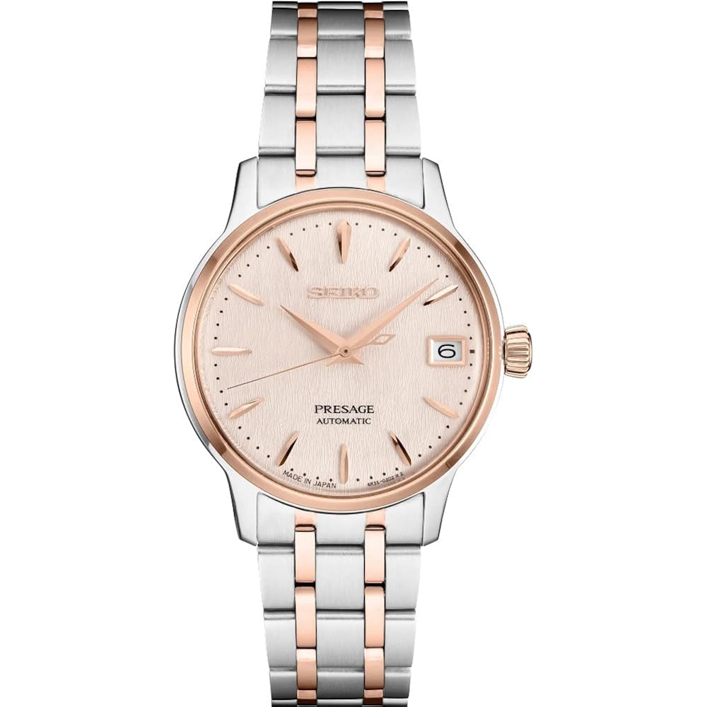 Seiko Automatic Watch For Women - Presage Collection - With Date Calendar - 50M Water Resistant | For Men, With Date Calendar, 50M Water Resistant