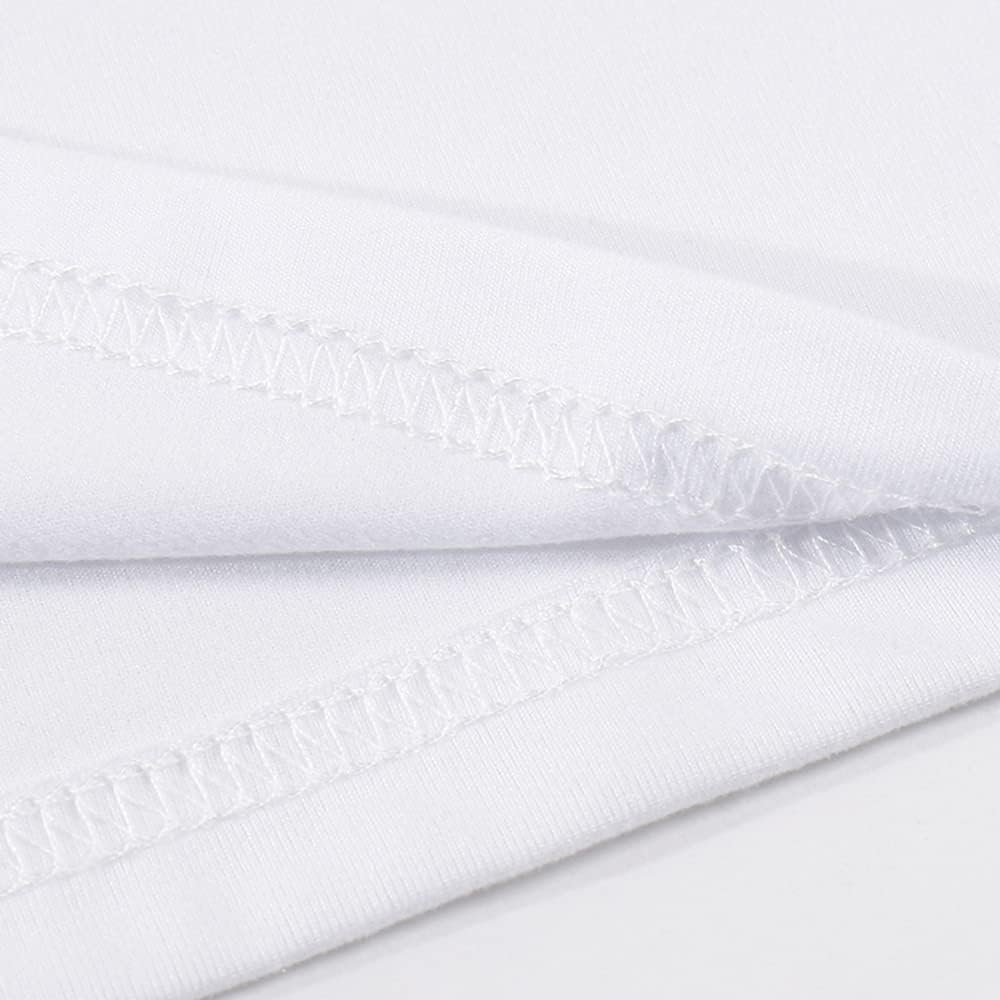 Orj 5 Pcs Unisex Sublimation Blank T Shirt White Polyester Shirts Crew Neck Short Sleeve For Sublimation T Shirt