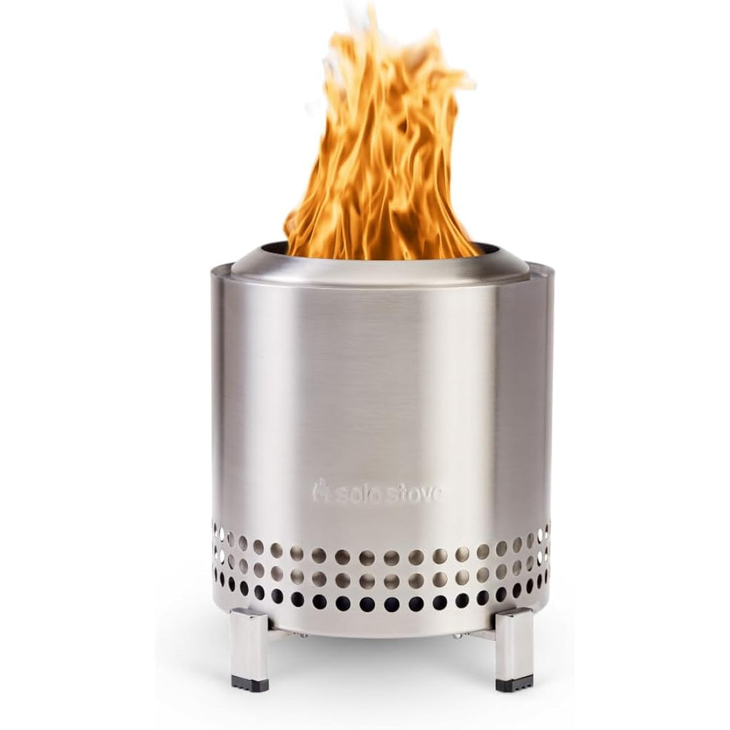 Solo Stove Mesa Xl, 7 Inch Tabletop Fire Pit With Stand - Smokeless, Stainless Steel Fire Pit For Camping, Outdoor & Patio- Wood Burning Or Pellet Fueled Portable Bonfire, 2.3Lbs, Stainless Steel