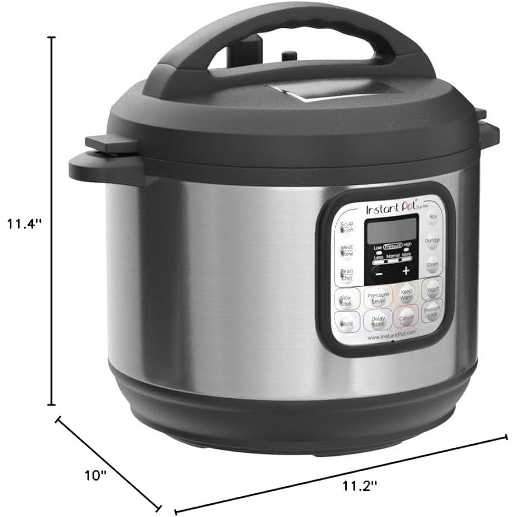 Instant Pot Duo 7-In-1 Mini Electric Pressure Cooker, Slow Rice Cooker, Steamer, Sauté, Yogurt Maker, Warmer & Sterilizer, Includes Free App With Over 1900 Recipes, Stainless Steel, 3 Quart
