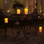 Homemory 10" X 4" Large Waterproof Outdoor Flameless Candles With Remote Control And Timer, Battery Operated Flickering Led Pillar Candles For Outdoor Larterns, Porch, Long Lasting, Set Of 2