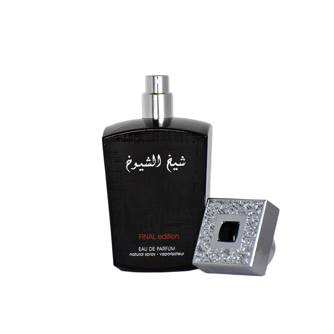 Lattafa Sheikh Al Shuyukh Final Edition Eau de Parfum Spray for Men, 3.4 Ounce