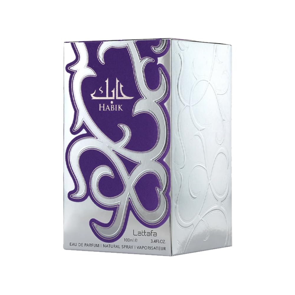 Lattafa Habik – Floral, Fruity, Fresh, Musky – Eau de Parfum Spray Long-Lasting Fragrance for Women, 3.4 Ounce / 100 ml