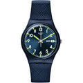 Swatch Gent Biosourced Unisex Watch Casual Plastic Blue Quartz Waterproof Sir Blue
