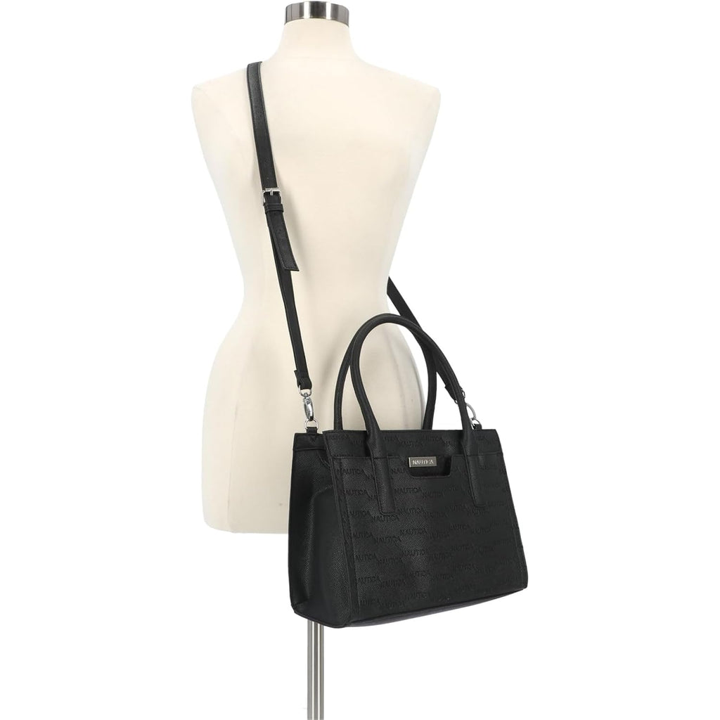 Nautica Womens Sandy Jr. Top Handel Satchel with Removable Crossbody Strap