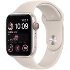Apple Watch Se (2Nd Gen) (Gps + Cellular, 40Mm) - Starlight Aluminum Case With Starlight Sport Band, S/M (Renewed)